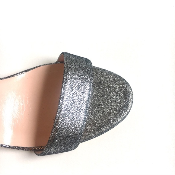 NWT Kate Spade Gunmetal Ruffle Stiletto Heels Iris - Picture 3 of 8